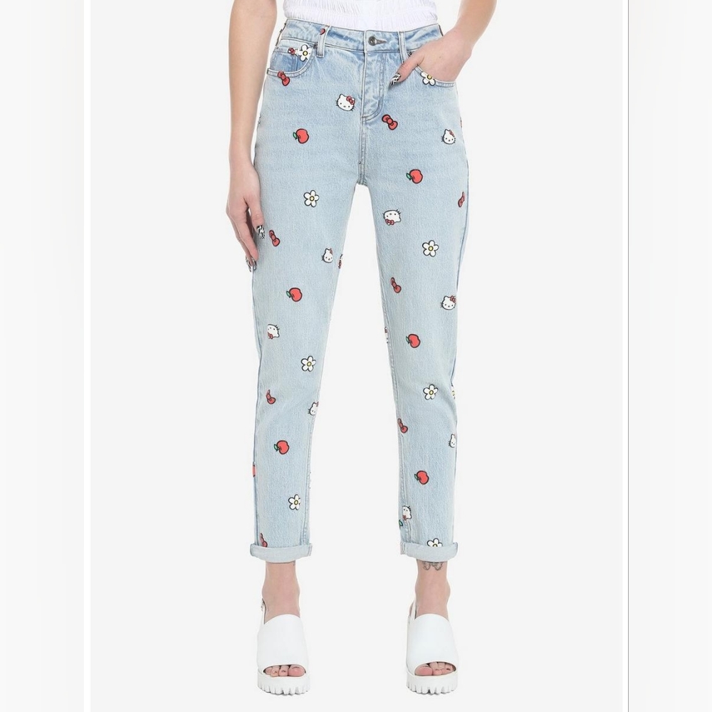 Hello Kitty Icon Mom Jeans